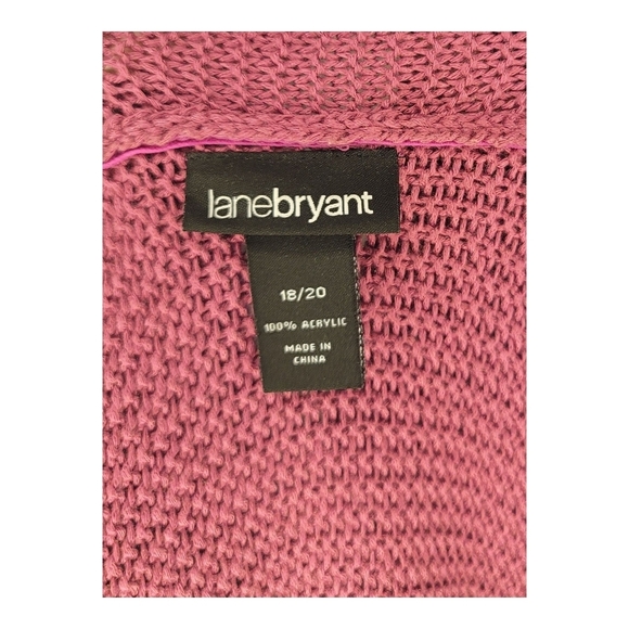 Lane Bryant - 18/20 Plum Open-Front Shrug - Picture 8 of 9